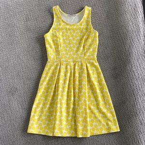 Yellow polka dot dress